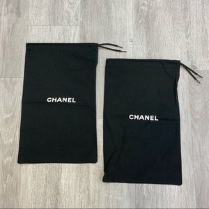 Authentic CHANEL shoe dustbags